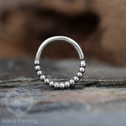 Septum Piercing dan Tindik Anting Perak, 925 Silver, Tragus, Daith dan Helix Piercing 6,8,10mm
