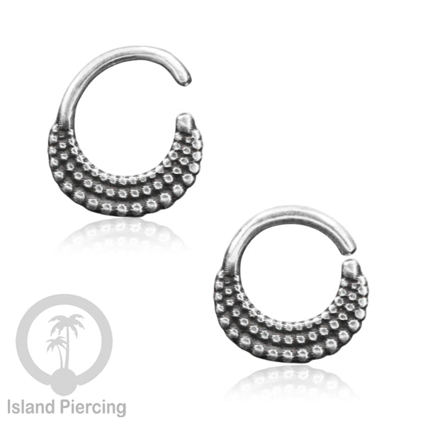 Septum Piercing dan Tindik Anting Perak, 925 Silver, Tragus, Daith dan Helix Piercing 6,8,10mm