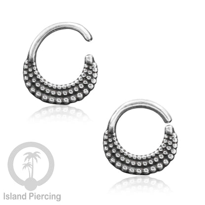 Septum Piercing dan Tindik Anting Perak, 925 Silver, Tragus, Daith dan Helix Piercing 6,8,10mm