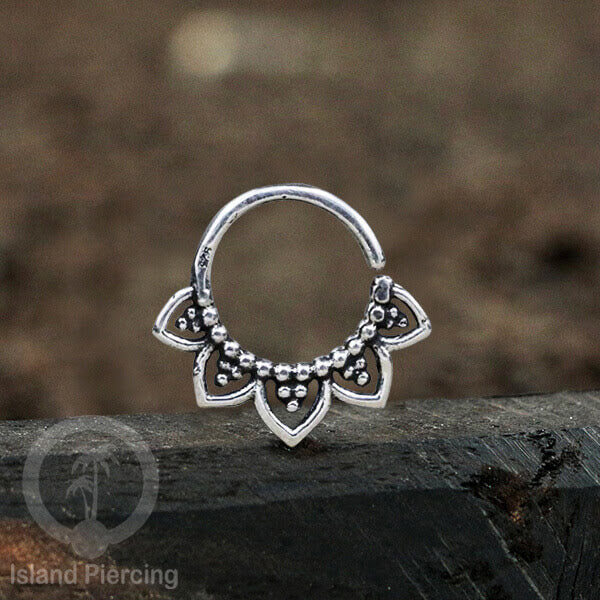 Septum Piercing dan Tindik Anting Perak, 925 Silver, Tragus, Daith dan Helix Piercing 6,8,10mm