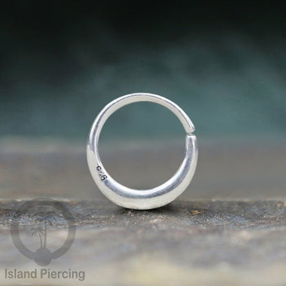 Septum Piercing dan Tindik Anting Perak, 925 Silver, Tragus, Helix dan Daith Piercing 6,8,10mm