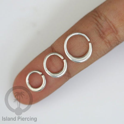 Septum Piercing dan Tindik Anting Perak, 925 Silver, Tragus, Helix dan Daith Piercing 6,8,10mm