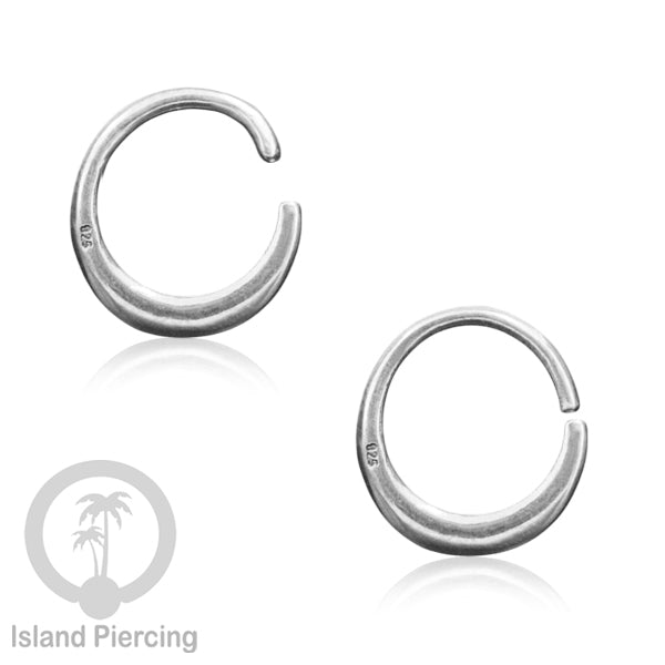 Septum Piercing dan Tindik Anting Perak, 925 Silver, Tragus, Helix dan Daith Piercing 6,8,10mm