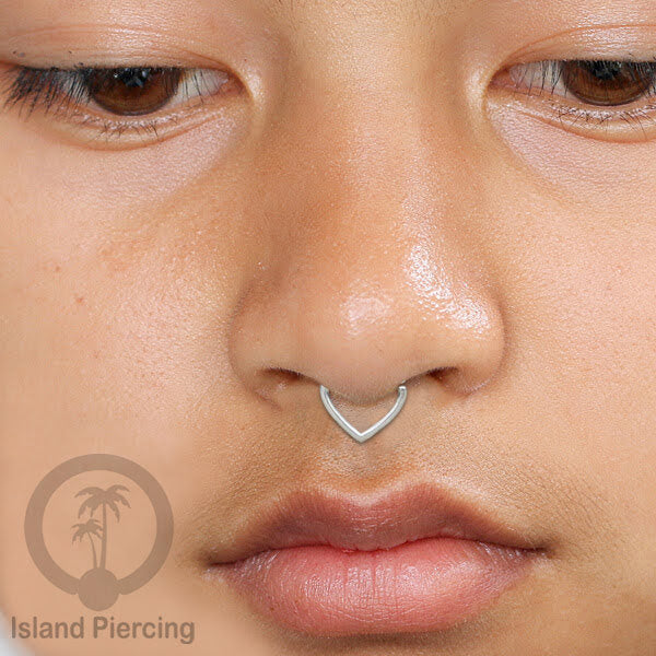Septum Piercing dan Tindik Anting Perak, 925 Silver, Tragus, Helix dan Daith Piercing 6,8,10mm