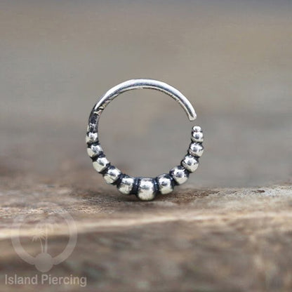 Septum Piercing dan Tindik Anting Perak, 925 Silver, Tragus, Helix dan Daith Piercing 6,8,10mm