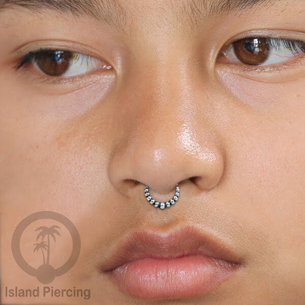 Septum Piercing dan Tindik Anting Perak, 925 Silver, Tragus, Helix dan Daith Piercing 6,8,10mm
