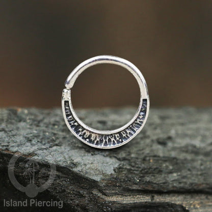Septum Piercing dan Tindik Anting Perak, 925 Silver, Tragus, Helix dan Daith Piercing 6,8,10mm