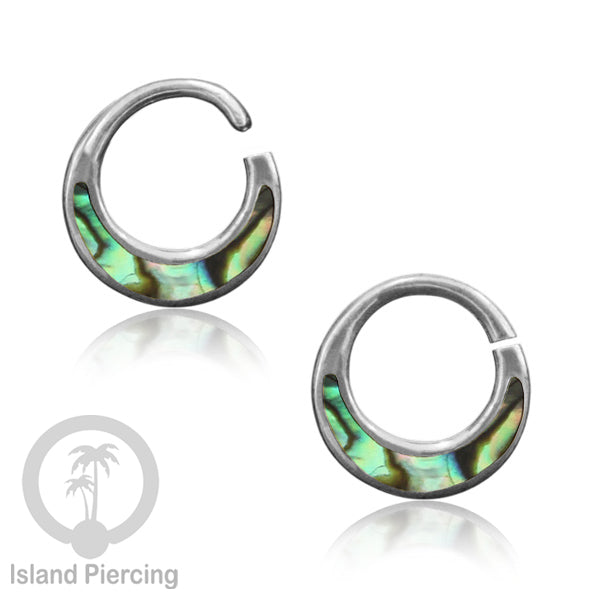 Septum Piercing Anting Perak, 925 Silver,Daith , Tragus dan Helix Piercing Kerang Laut