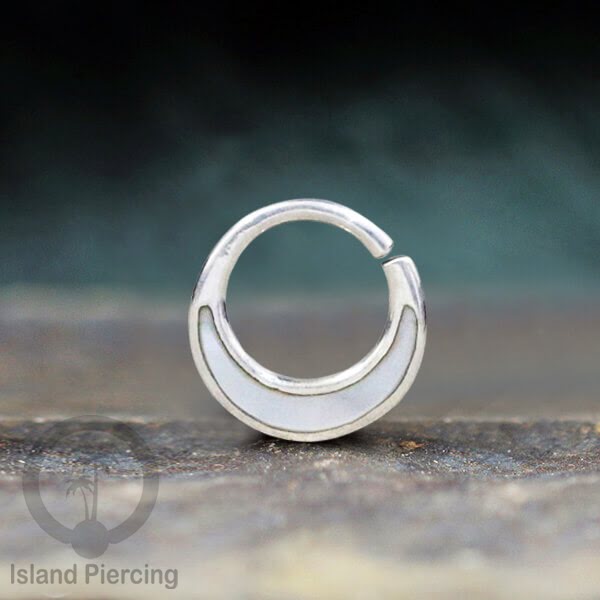 Septum Piercing Anting Perak, 925 Silver,Daith , Tragus dan Helix Piercing Kerang Laut