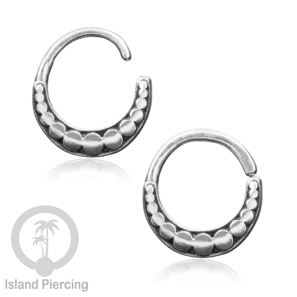 Septum Piercing dan Tindik Anting Perak, 925 Silver,Daith , Helix dan Tragus Piercing 6,8,10mm