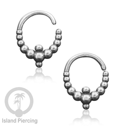 Septum Piercing dan Tindik Anting Perak, 925 Silver,Daith , Tragus dan Helix Piercing 6,8,10mm