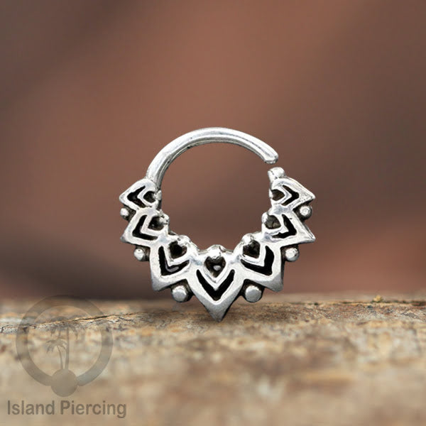 Septum Piercing dan Tindik Anting Perak, 925 Silver,Daith , Tragus dan Helix Piercing 6,8,10mm