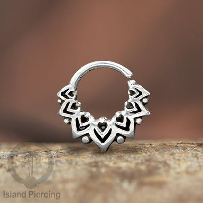 Septum Piercing dan Tindik Anting Perak, 925 Silver,Daith , Tragus dan Helix Piercing 6,8,10mm