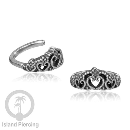 Piercing dan Tindik Anting Perak, 925 Silver, Daith, Tragus dan Helix Piercing 6 &amp; 8mm
