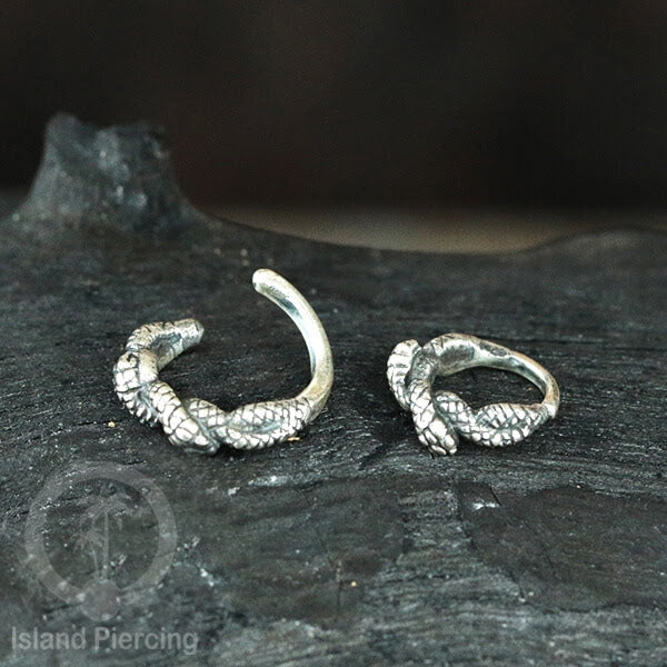 Piercing dan Tindik Anting Perak, 925 Silver, Daith, Tragus dan Helix Piercing 6 &amp; 8mm