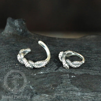 Piercing dan Tindik Anting Perak, 925 Silver, Daith, Tragus dan Helix Piercing 6 &amp; 8mm