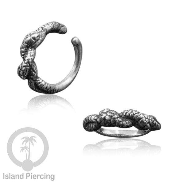 Piercing dan Tindik Anting Perak, 925 Silver, Daith, Tragus dan Helix Piercing 6 &amp; 8mm