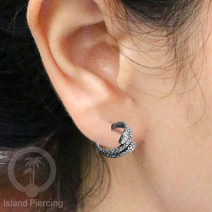 Piercing dan Tindik Anting Perak, 925 Silver, Daith, Tragus dan Helix Piercing 6 &amp; 8mm