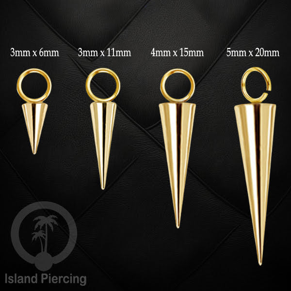 Body jewelry charm sebagai spike, yang bisa di pakai untuk dekorasi model lain seperti tragusm helix dan segment ring, steel charm.