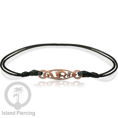 Gelang Tangan Tali yang pakai Liotin kayu model yang menarik, cocok untuk semua umur