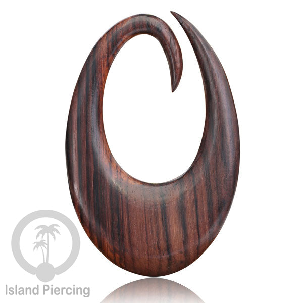 Tindik Anting Piercing Kayu Sono polos Ear-weight khusus telinga lubang besar.