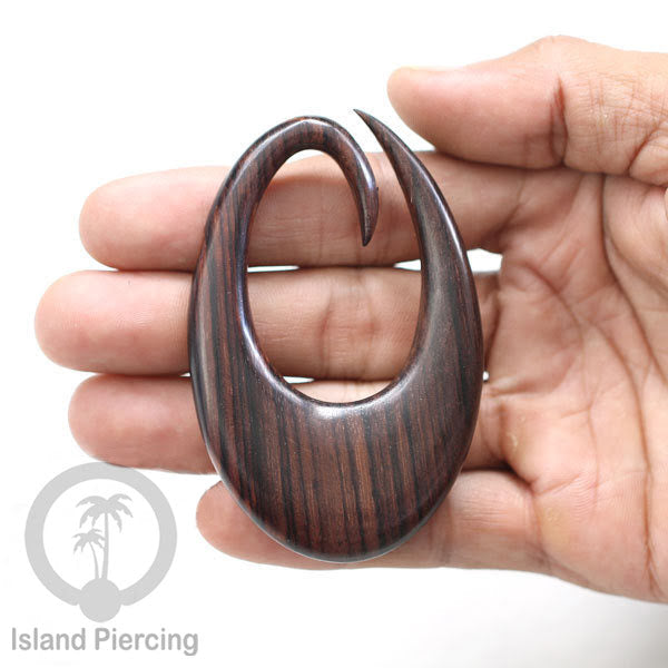 Tindik Anting Piercing Kayu Sono polos Ear-weight khusus telinga lubang besar.