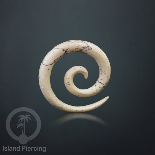 Aniting Tindik Spiral bahan Kayu polos banyak jenis kayu. Wooden Piercing Spirals