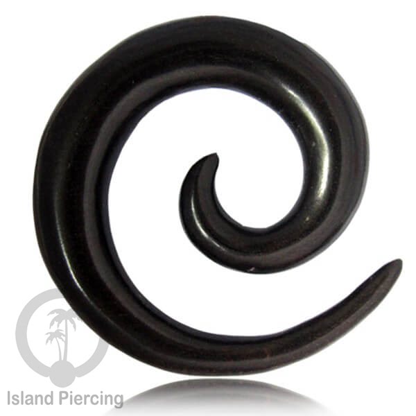 Aniting Tindik Spiral bahan Kayu polos banyak jenis kayu. Wooden Piercing Spirals