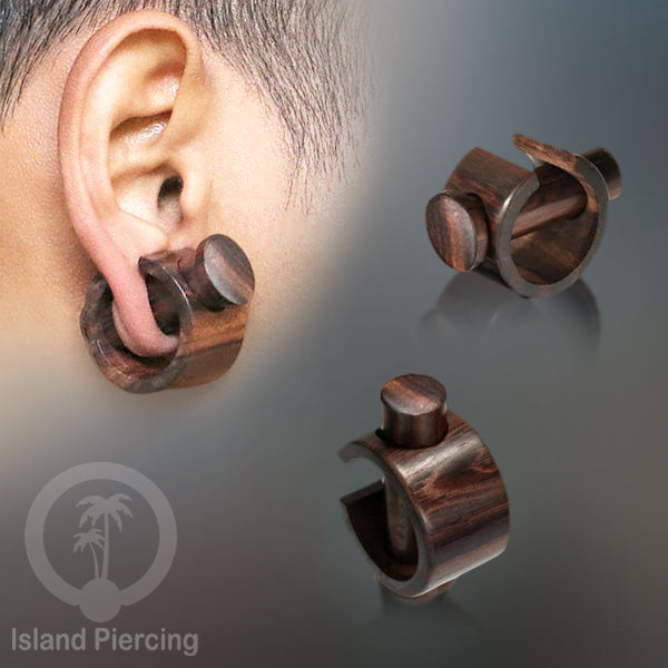 Anting Tindik kayu yang berbeda. Special style Wooden body piercing Jewelry