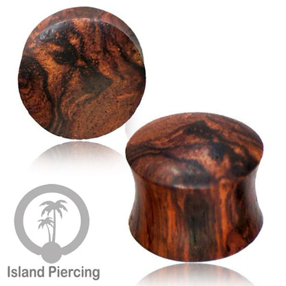 Plug tindik buatan tangan dari kayu yang macam-2.Wood plug Piercing Ear Plug kualitas tinggi.