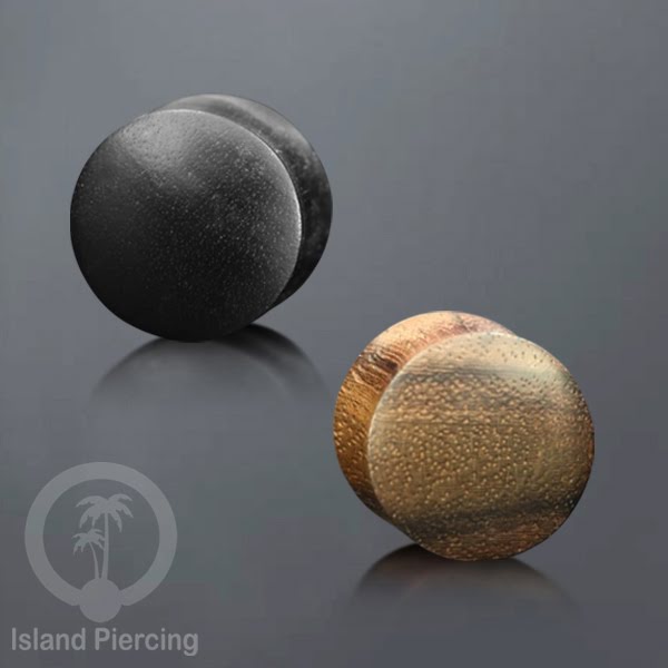 Plug tindik buatan tangan dari kayu Sono dan Kayu Arang ukir pakai tangan di pulau Bali