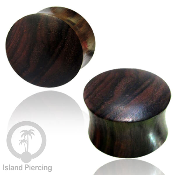 Plug tindik buatan tangan dari kayu Sono dan Kayu Arang ukir pakai tangan di pulau Bali