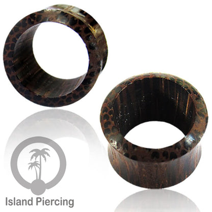 Ear Tunnel tindik buatan tangan dari kayu Aren, Kelapa dan Honey wood.