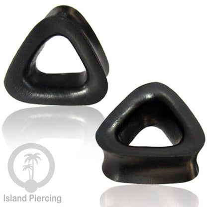 Plug Bolong Tindik Segitiga Triangle shaped Wooden Flesh Tunnel, Bali Style plug