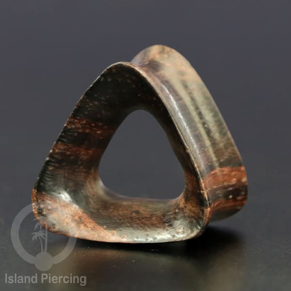Plug Bolong Tindik Segitiga Triangle shaped Wooden Flesh Tunnel, Bali Style plug