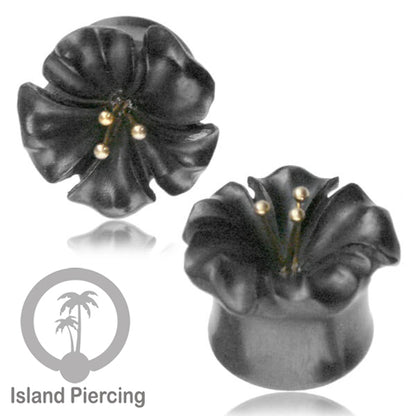 Plug kayu yang ukir pakai tangan. Banyak pilihan tindik kayu dan Earr tunnels