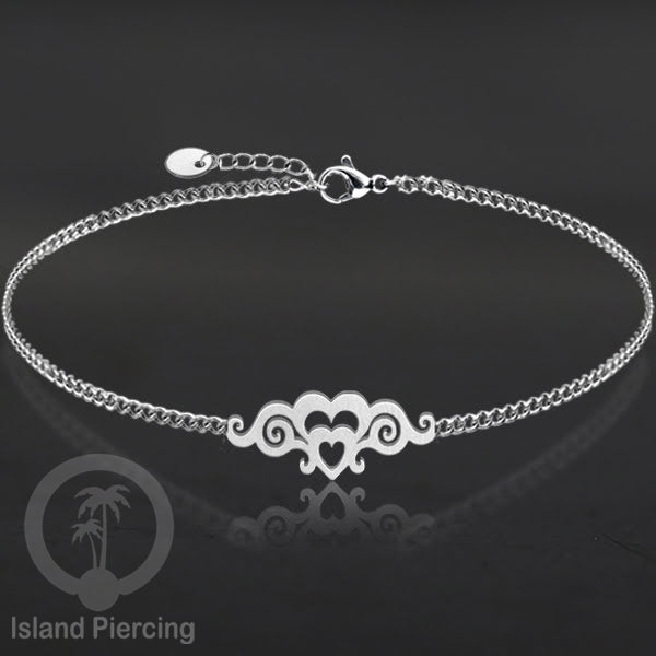 Gelang Tangan buatan Stainless Steel banyak pilihan motif. Cocok untuk Anak dan Dewasa, warna silver.