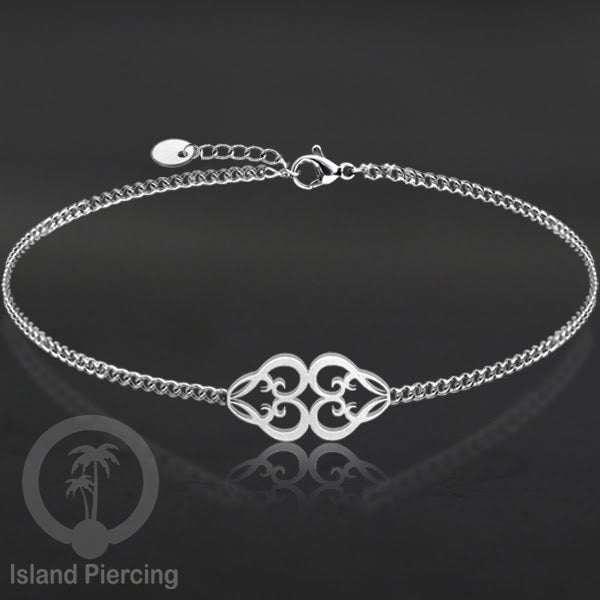 Gelang Tangan buatan Stainless Steel banyak pilihan motif. Cocok untuk Anak dan Dewasa, warna silver.