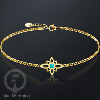 Gelang stainless steel dengan berbagai desain dan hiasan epoksi. Warna gold.