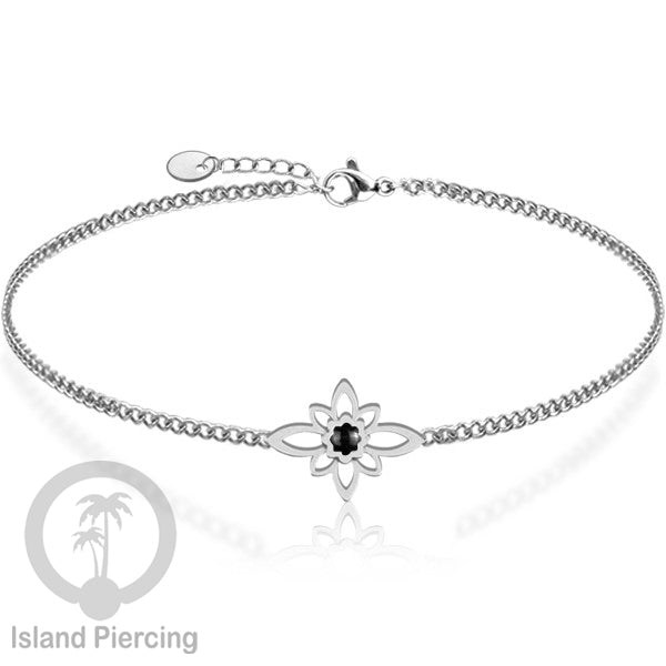 Gelang stainless steel dengan berbagai desain dan hiasan epoksi. Warna silver.