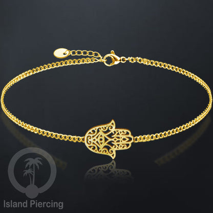 Gelang Tangan buatan  Stainless Steel banyak pilihan motif. Cocok untuk Anak dan Dewasa, warna gold.