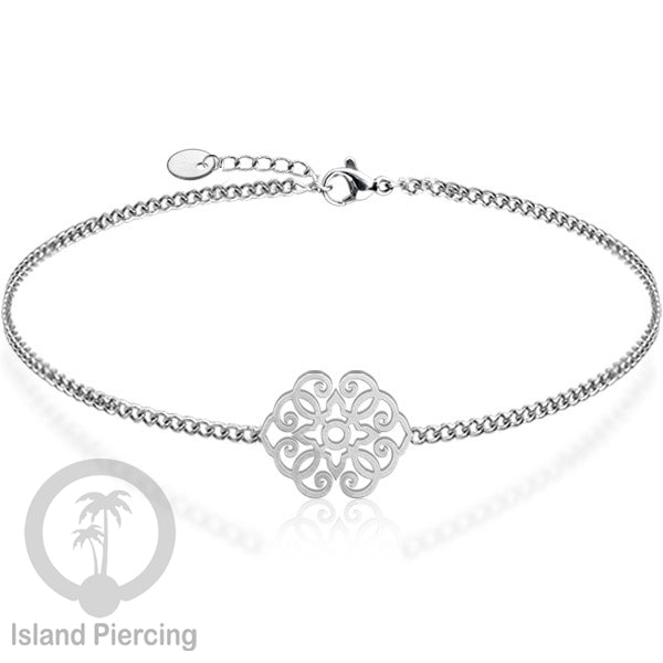 Gelang Tangan buatan Stainless Steel banyak pilihan motif. warna silver.