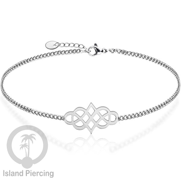 Gelang Tangan buatan Stainless Steel banyak pilihan motif. warna silver.