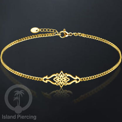 Gelang Tangan buatan Stainless Steel banyak pilihan motif. warna gold.