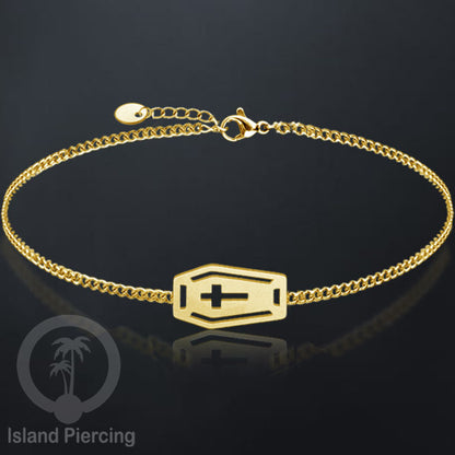 Gelang Tangan buatan Stainless Steel banyak pilihan motif. warna gold.