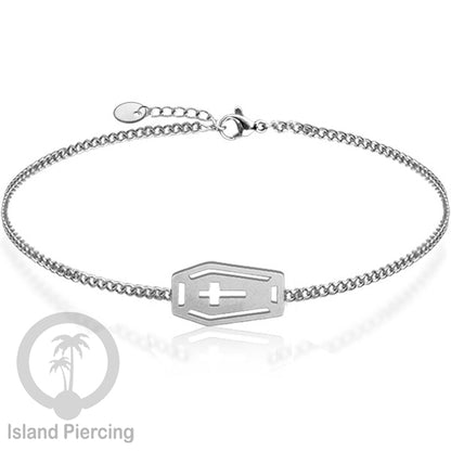 Gelang Tangan buatan Stainless Steel banyak pilihan motif. warna silver.