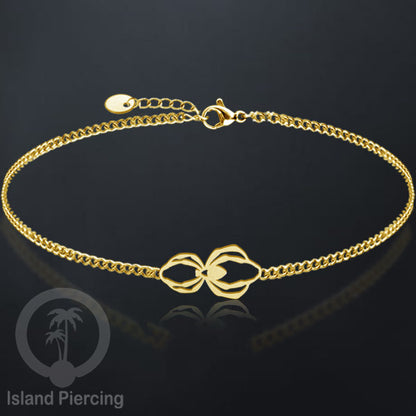 Gelang stainless steel, gelang laba-laba, gelang papan selancar, gelang ular, gelang mandala, warna gold.