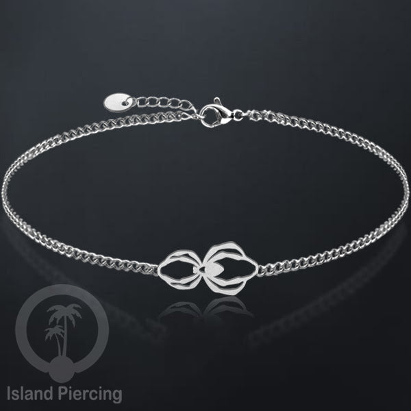 Gelang stainless steel, gelang laba-laba, gelang papan selancar, gelang ular, gelang mandala, warna silver.