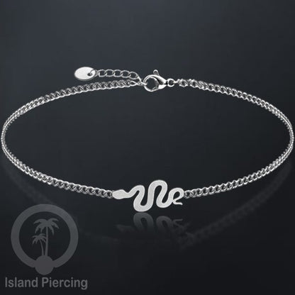 Gelang stainless steel, gelang laba-laba, gelang papan selancar, gelang ular, gelang mandala, warna silver.
