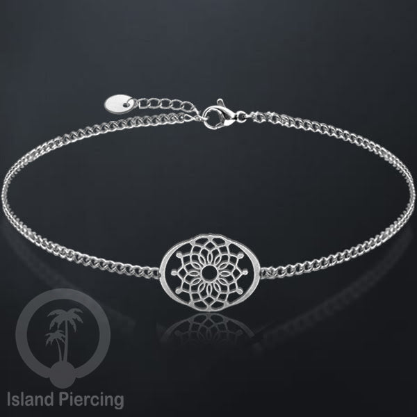 Gelang stainless steel, gelang laba-laba, gelang papan selancar, gelang ular, gelang mandala, warna silver.